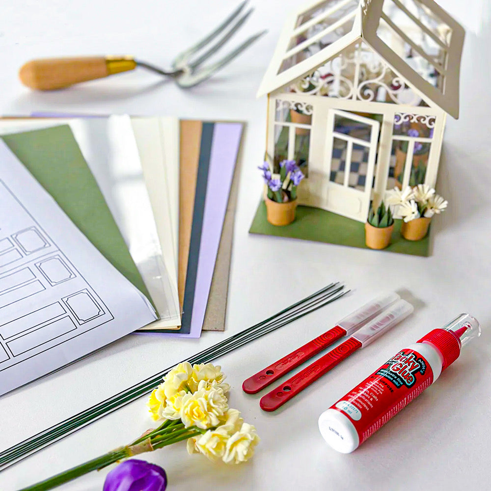 Makebox Papercraft Greenhouse Kit - Default (PAPMAKGREEN)