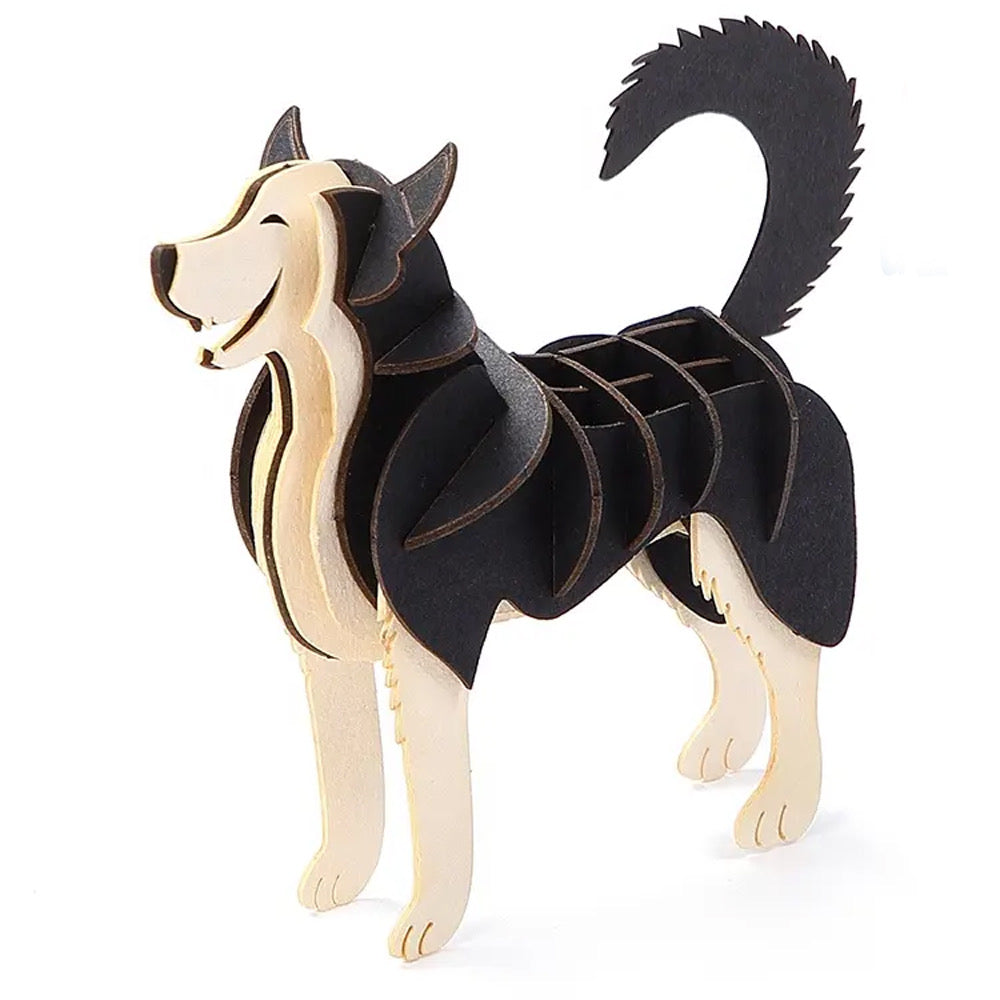 Card Model HUSKY DOG – Craft Supplies UK - Main Image