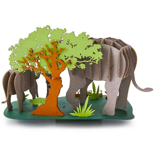 Card Model Scene ELEPHANTS - Default Title (PAPMODSCEELE)