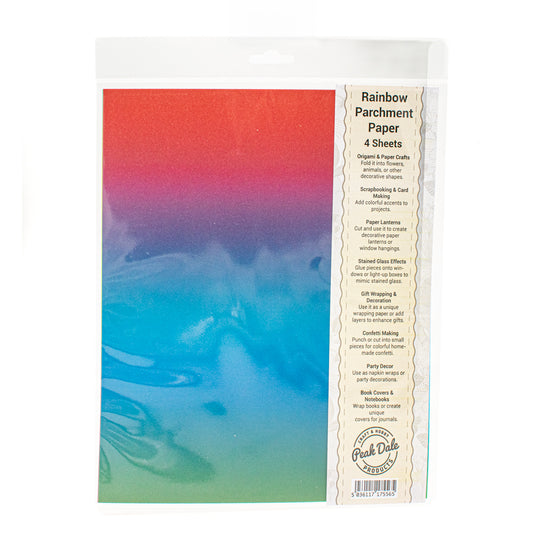 Rainbow Parchment Paper 4 sheets