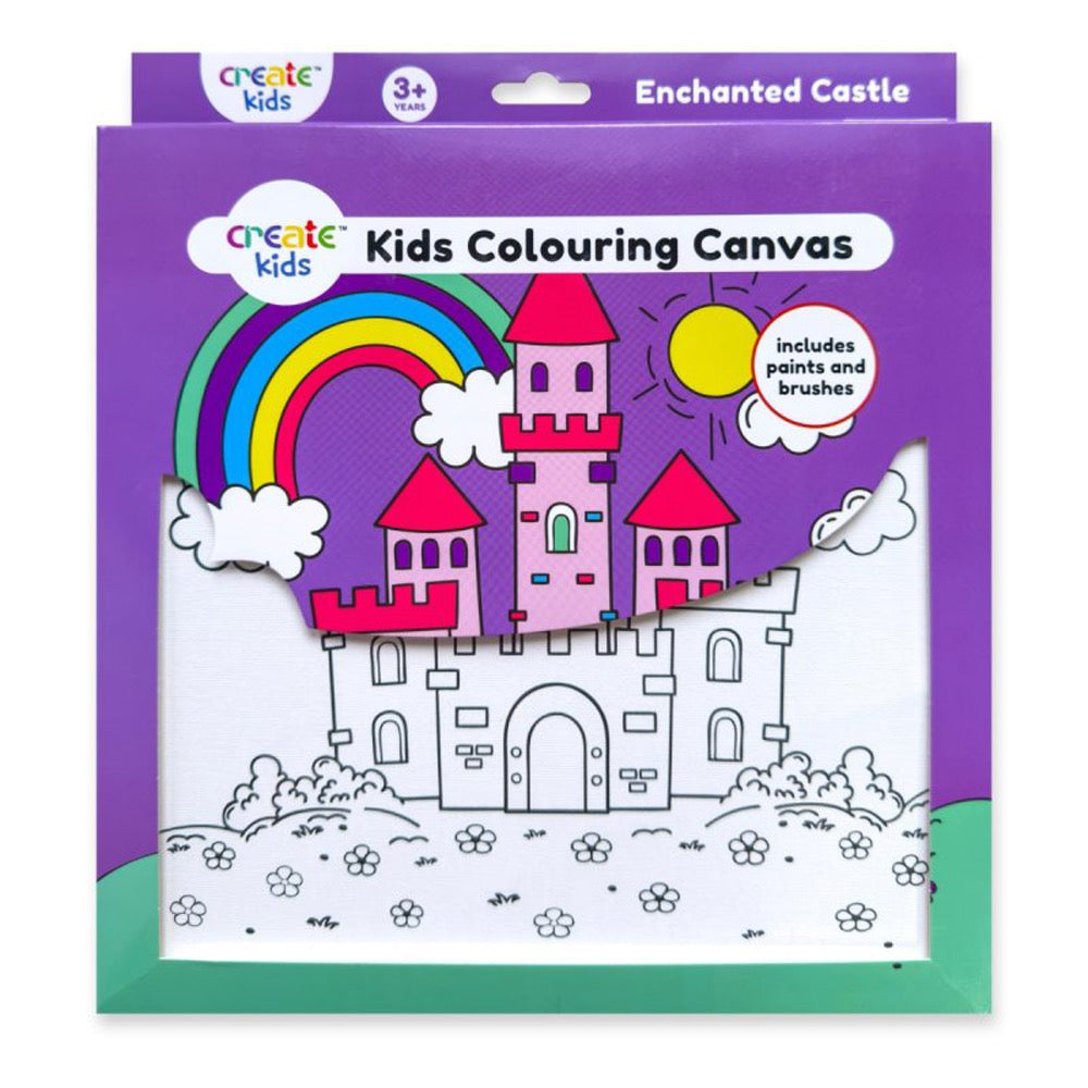 Kids Colouring Canvas ENCHANTED CASTLE - Default (PBNKIDCAST)