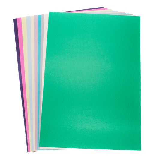 Cardstock A4 Pearl Assorted Pack of 50 (310gsm)