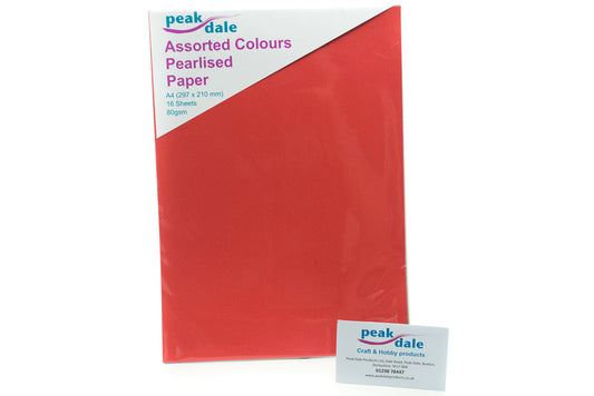 Centura Pearl Paper A4 Assorted Pack of 16 - Default Title (PEARLPAPA4)