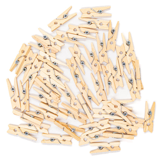 Mini Pegs NATURAL 25mm Pack of 50 - Default Title (PEGSMINI50)