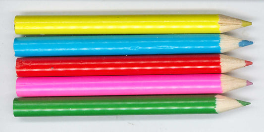 Coloured Pencils half size Set of 5