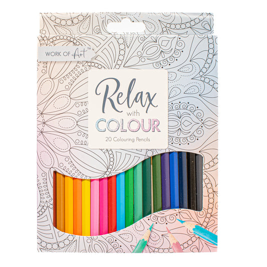 Pencils Colour Therapy Assorted Colours Set of 20 - Default Title (PENCILCOL)