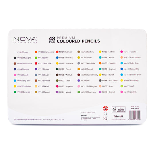 Nova 48 Piece Colouring Pencils