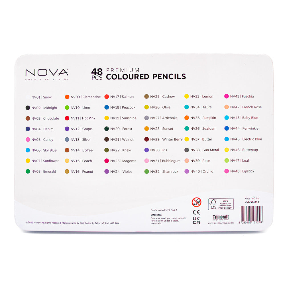 Nova 48 Piece Colouring Pencils - Default (PENCILNOVA48)