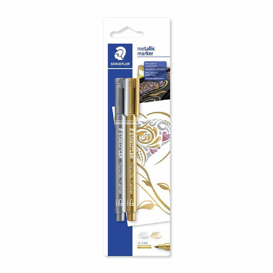 Metallic Markers Gold & Silver blister pack - Default Title (PENMET2)