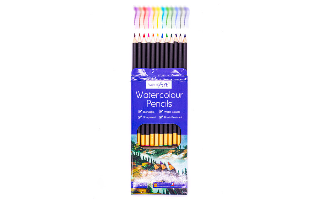 Water Colour Pencils 12 Pack - Default Title (PENWAT12)