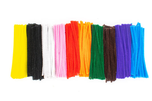 Acrylic Pipecleaners 15cm Asst Bulk pack 1000 - Default Title (PIPSTAST-1000)