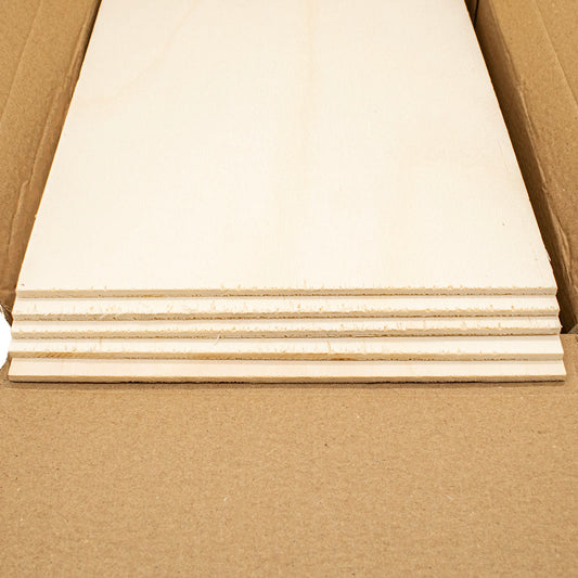 Laser Ply 4mm Plywood Sheet A4 BOX of 25 - Default Title (PLYLASER4-25)