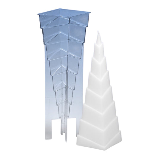PM32 Candle Mould Stepped Pyramid 220mm H