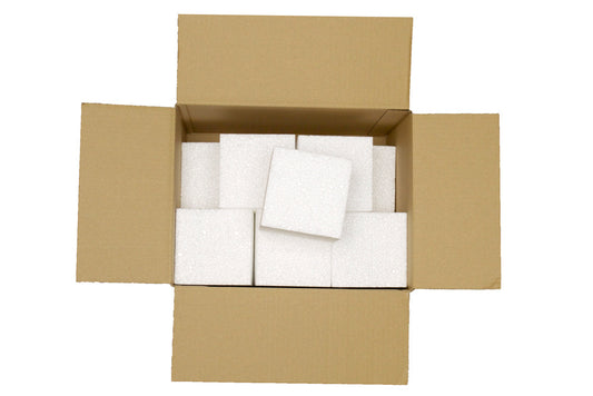 Polystyrene CUBE 100mm Box of 12 - Default Title (POLYCUBE100BOX12)