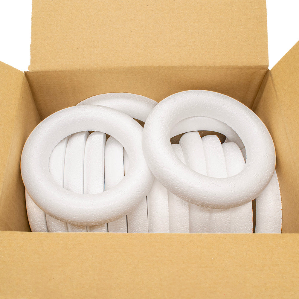 Polystyrene Ring 120mm Box of 16 - Default Title (POLYRING120BOX16)