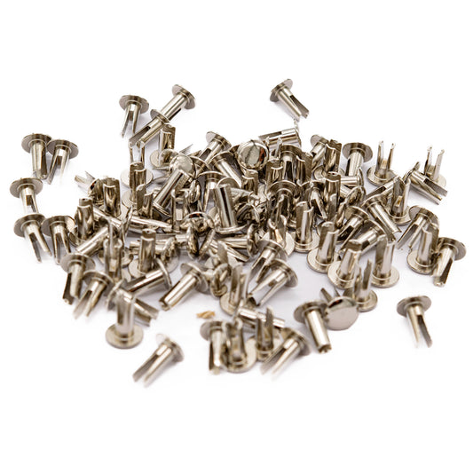 Split Rivets 8 mm Nickel Plated Pack of 80 - Default Title (RIVSPLITNP)