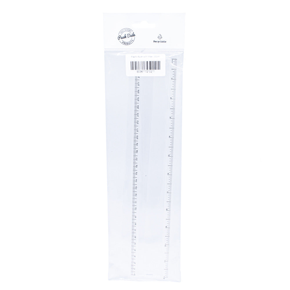 Plastic Ruler with Insert for Photograph 30cm - Default Title (RULPLA12)