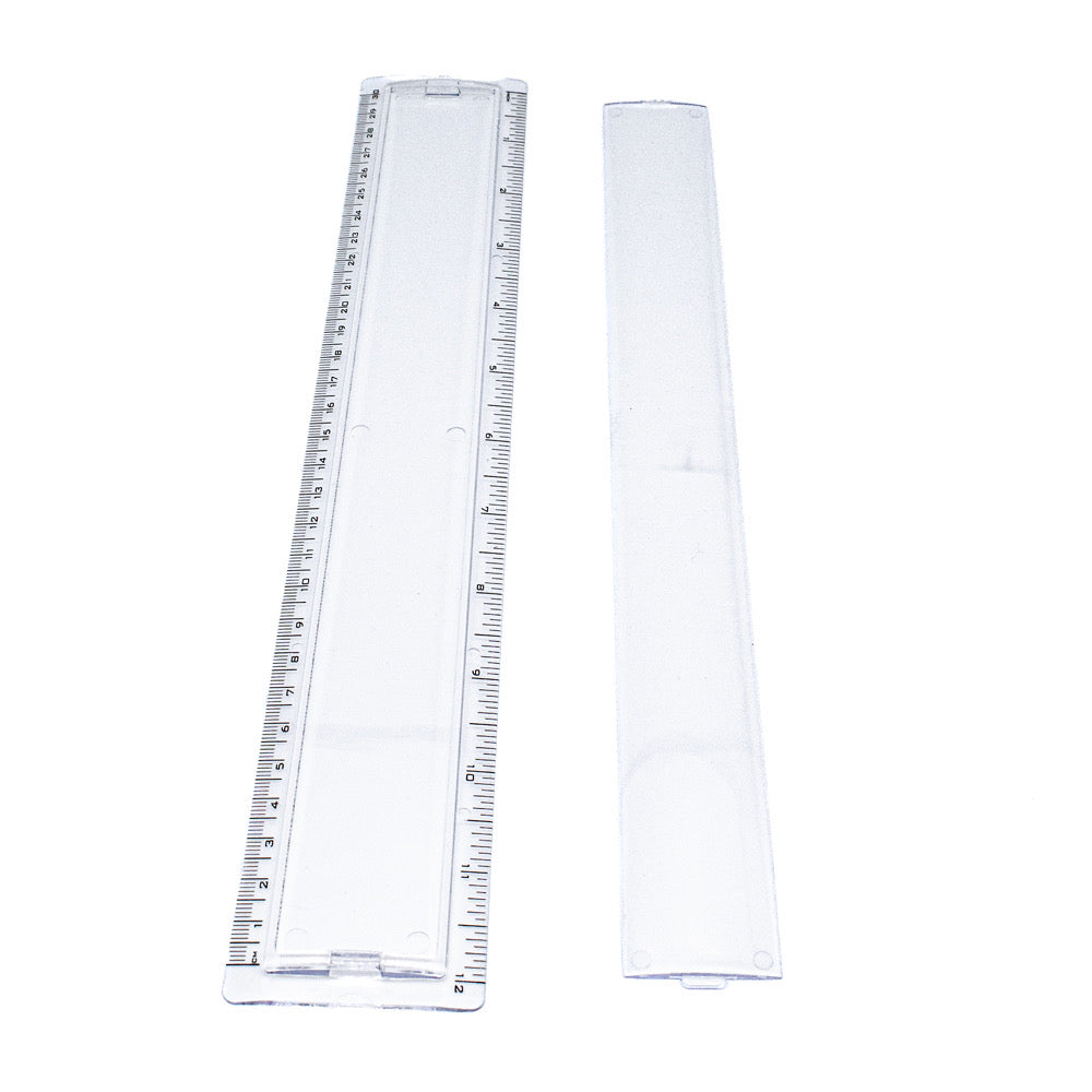 Plastic Ruler with Insert for Photograph 30cm - Default Title (RULPLA12)