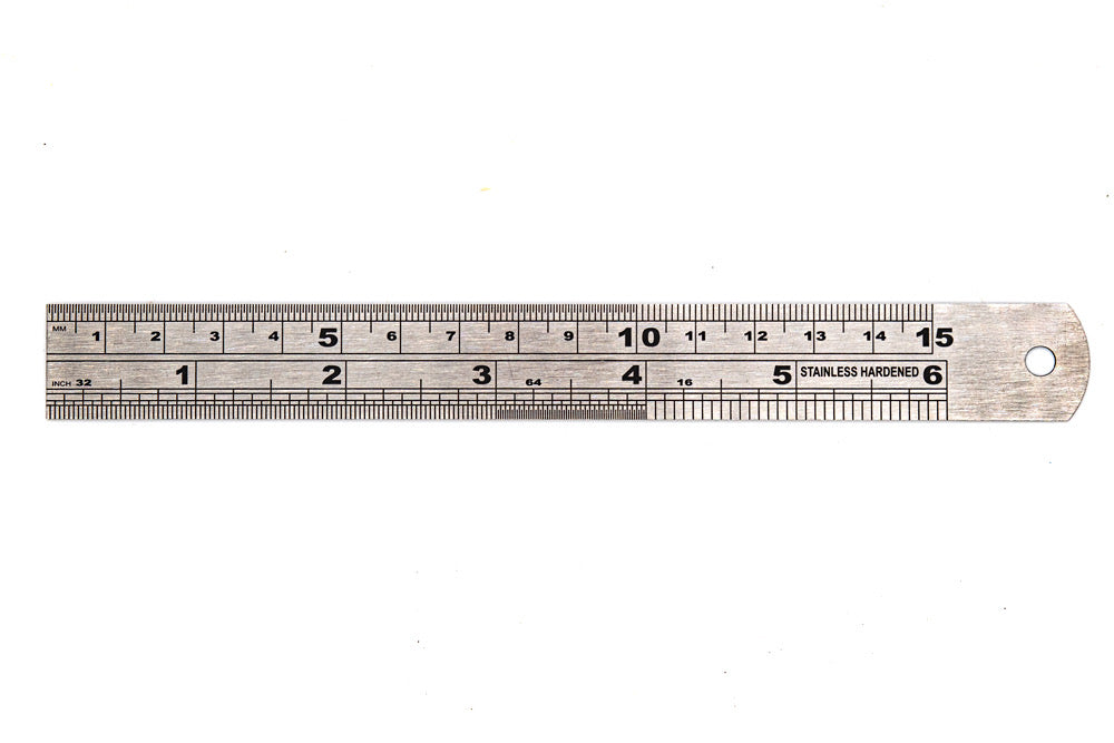 Ruler Stainless Steel 15cm - Default Title (RULSTE15CM)