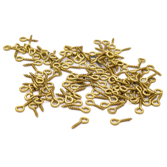 Screw Eyes 10 mm Brassed Pack of 50 - Default Title (SE10)