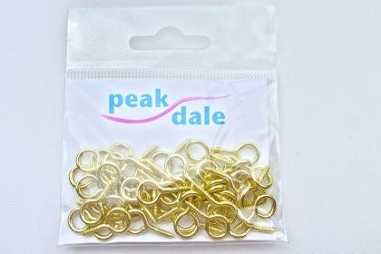 Screw Eyes 16 mm Brassed Pack of 50 - Default Title (SE16)