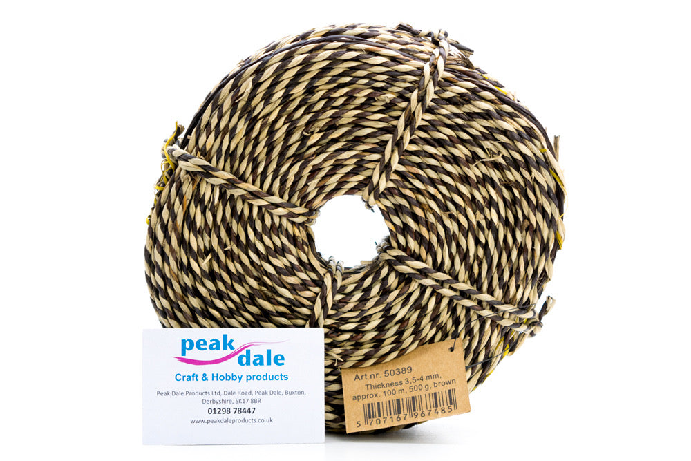 Seagrass Cord Duo Brown/Natural 500g - Default Title (SEAGRADUO)