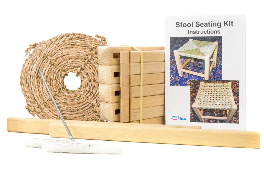 Seagrass Stool Kit Natural - 30 x 30 x 28cm - Default Title (SEASTOOLNAT)