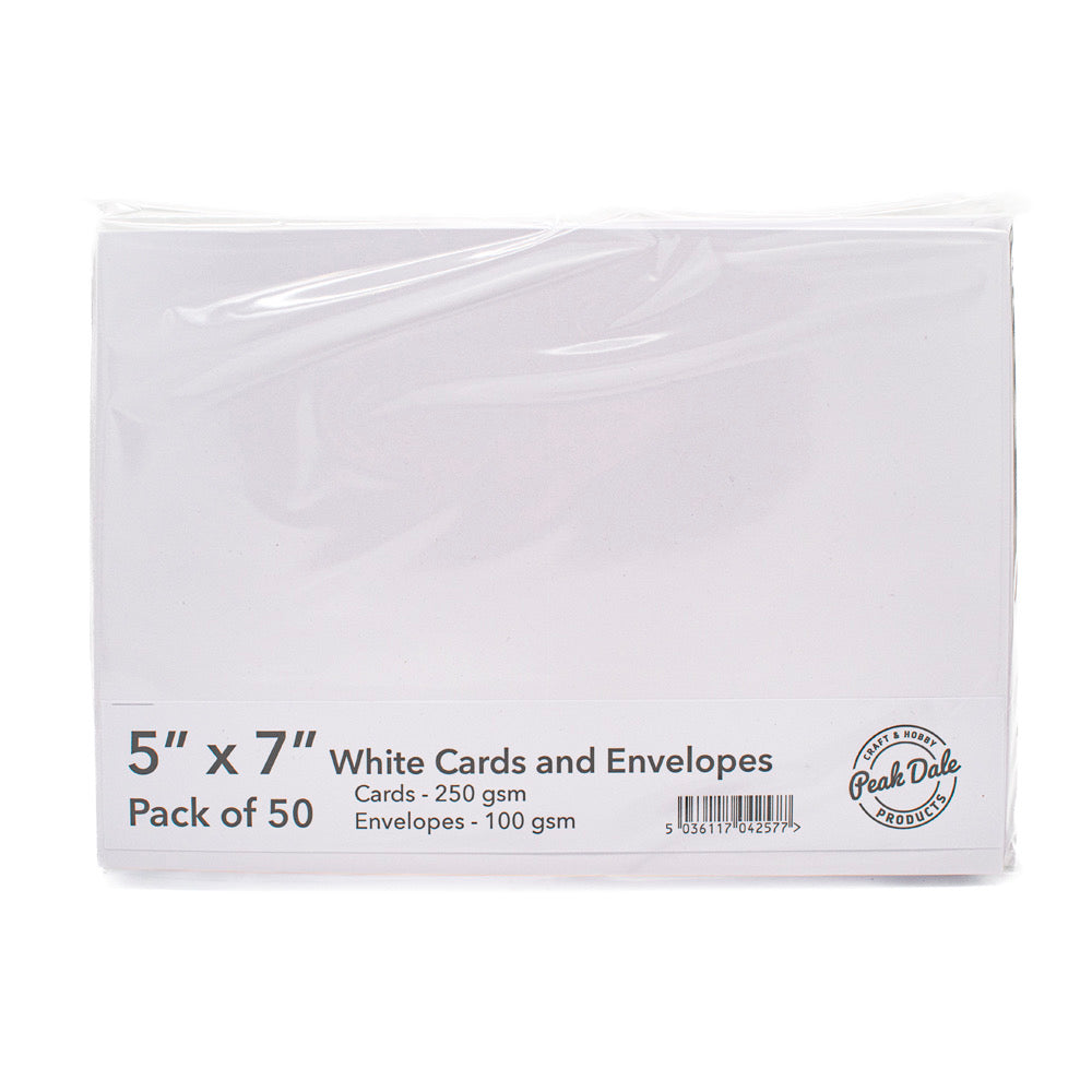 Singlefold Cards (50 PACK) 5 x 7 White - Default (SF5X7WHX50)