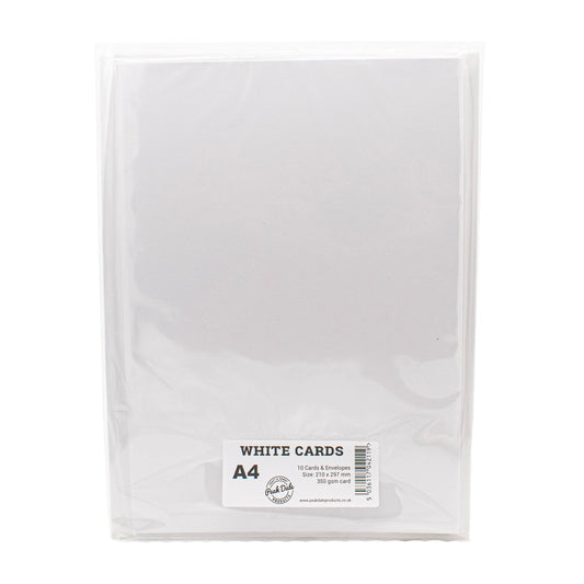 Single Fold A4 Cards and Envelopes White (pack of 5) - Default Title (SFA4WHITE5)