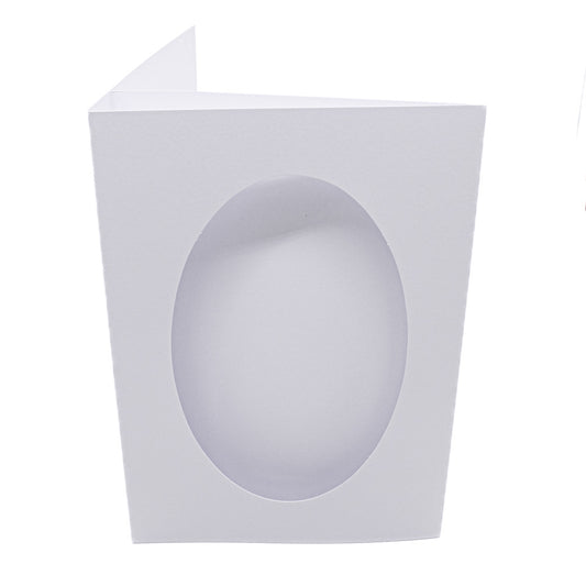 Cards A5 White with Oval Aperture Pack of 50 - A5-1 - Default Title (SFA5WHIAPEOV50)