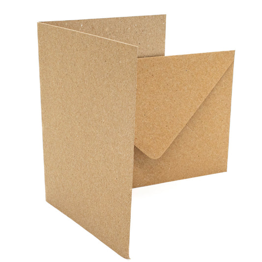 Cards Singlefold 50 PACK A6 Brown Kraft - Default Title (SFA6KRX50)