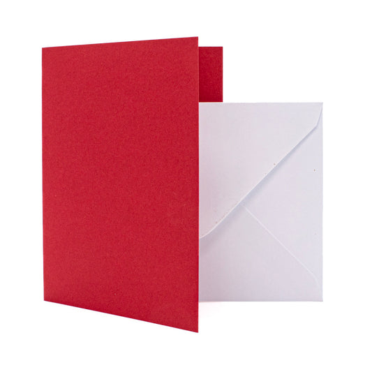 Cards Singlefold A6 Red Pack of 10 - Default Title (SFA6RED)