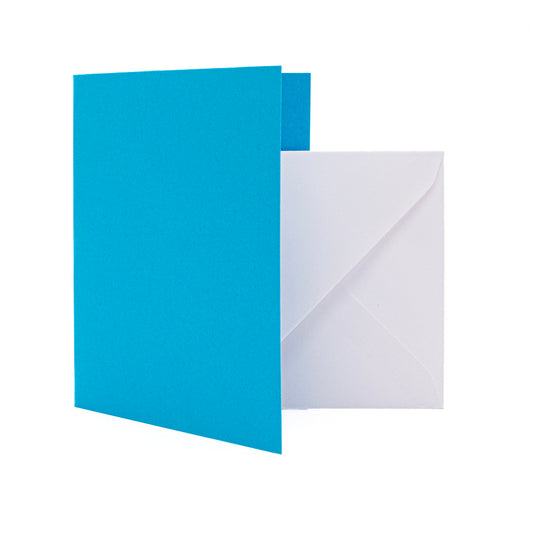 Cards Singlefold A6 Turquoise Pack of 10 - Default Title (SFA6TURQ)