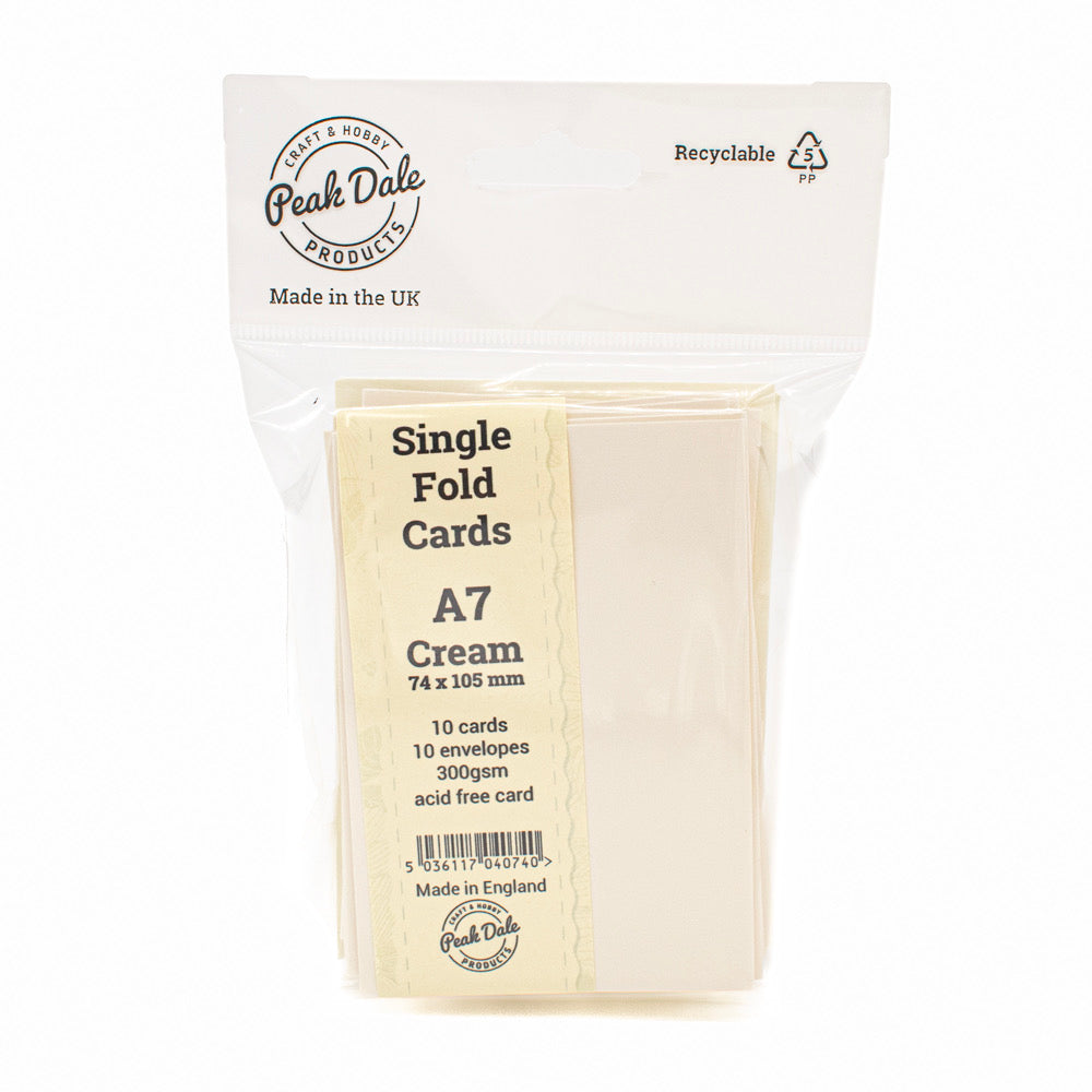 Cards Singlefold Mini Cream Pack of 10 - Default Title (SFMCREAM)