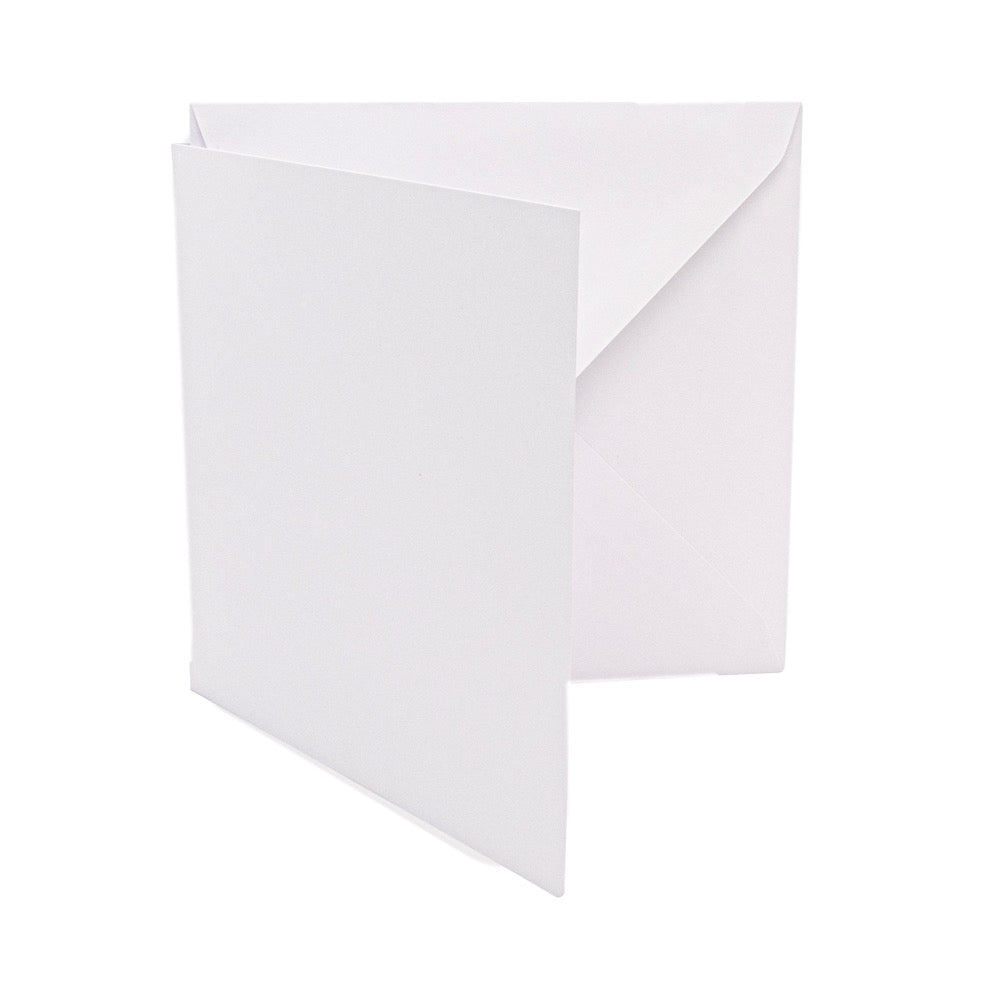 Cards Singlefold Square 144mm White Pack of 10 - Default Title (SFSQWHITE)