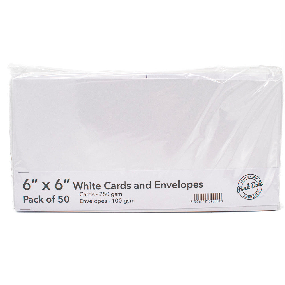 Singlefold Cards (50 PACK) 6x6 Square White - Default (SFSQWHX50)