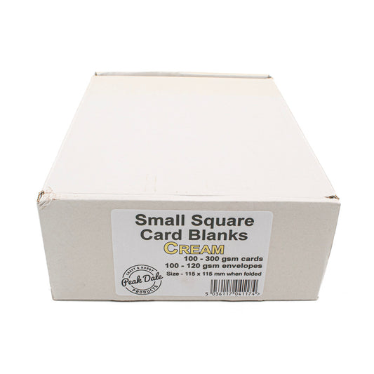 Cards Singlefold SMALL Square Cream Pack of 100 - Default Title (SFSSQCRX100)