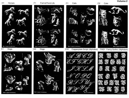 Swiss Glass Engraving Patterns Vol 2 Pack of 8 PP2 - Default Title (SGPAT2)