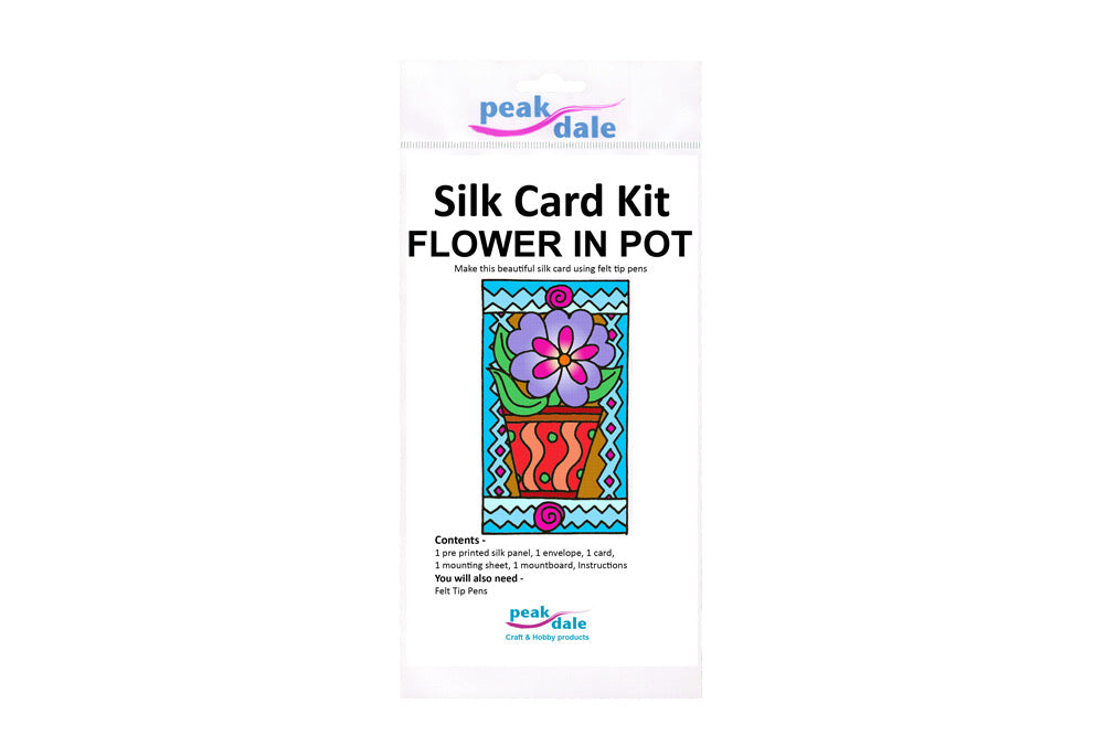 Silk Card Flower in Pot - Default Title (SILKCARDFLO)