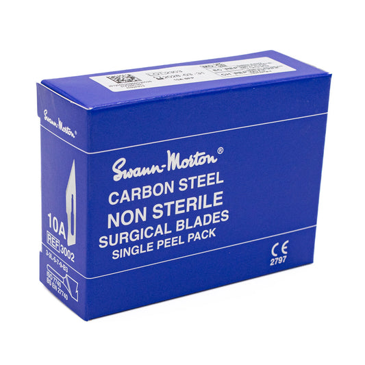 Swann Morton 3002 Scalpel Blades 10a Box 100 - Default Title (SMXBLA10A100)