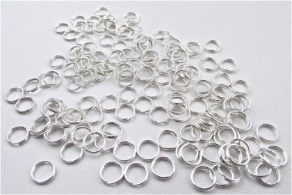 Split Rings 5mm Silver Plated Pack of 144 - Default Title (SPLIT5SP144)