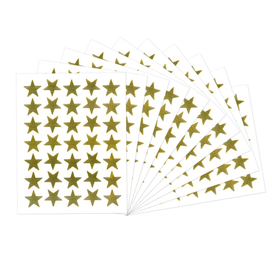 Stars Self Adhesive Gold Pack of 700