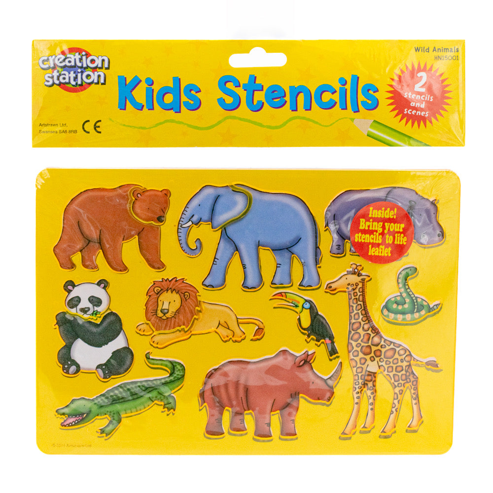 Stencils Wild Animals Set of 2 - Default (STENWILANI)