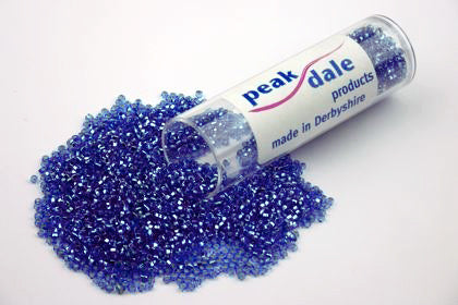 Beads T05-02 Blue Foil Glass Seed 35g