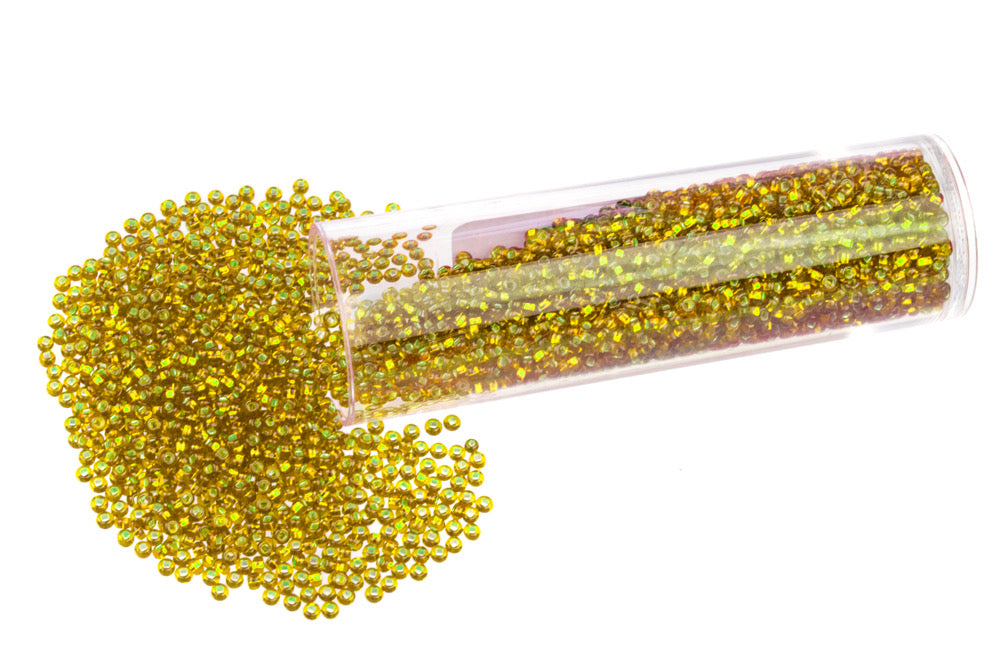 Beads T05-08 Yellow Foil Glass Seed 35g - Default Title (T05-08-35G)