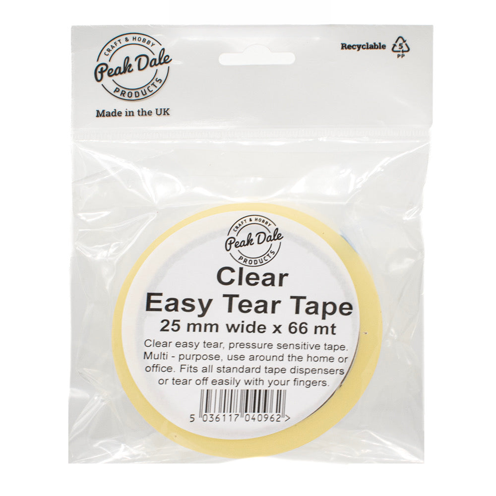 Tape Clear Easy Tear 25mm - Default Title (TAPECLEAR25)