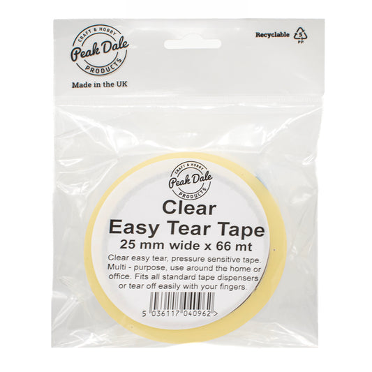 Tape Clear Easy Tear 25mm - Default (TAPECLEAR25)