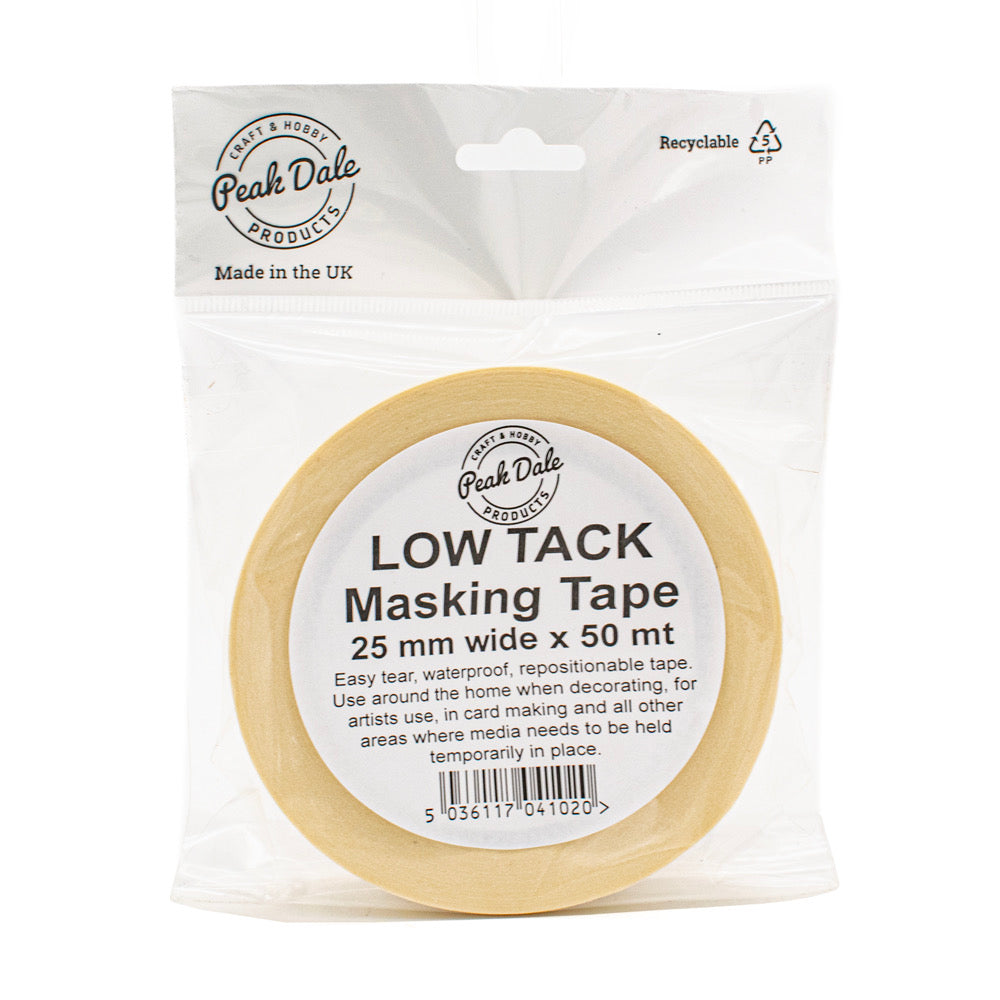 Tape Masking Low Tack 25 mm - Default Title (TAPEMASK25LOW)