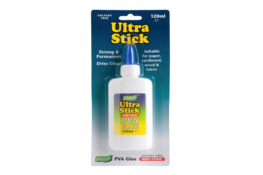 Ultra Stick PVA Glue 120ml Bottle - Default Title (TAPULGLU120CARD)