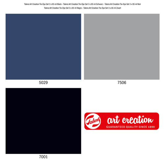 Tie Dye Set Pack of 3 Greys - Default (TIEDYEBLA3)